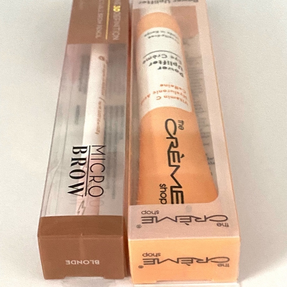 The Crème Shop Brow Pencil & Spooley Blonde / Power Uplifter Eye Crème Vitamin C